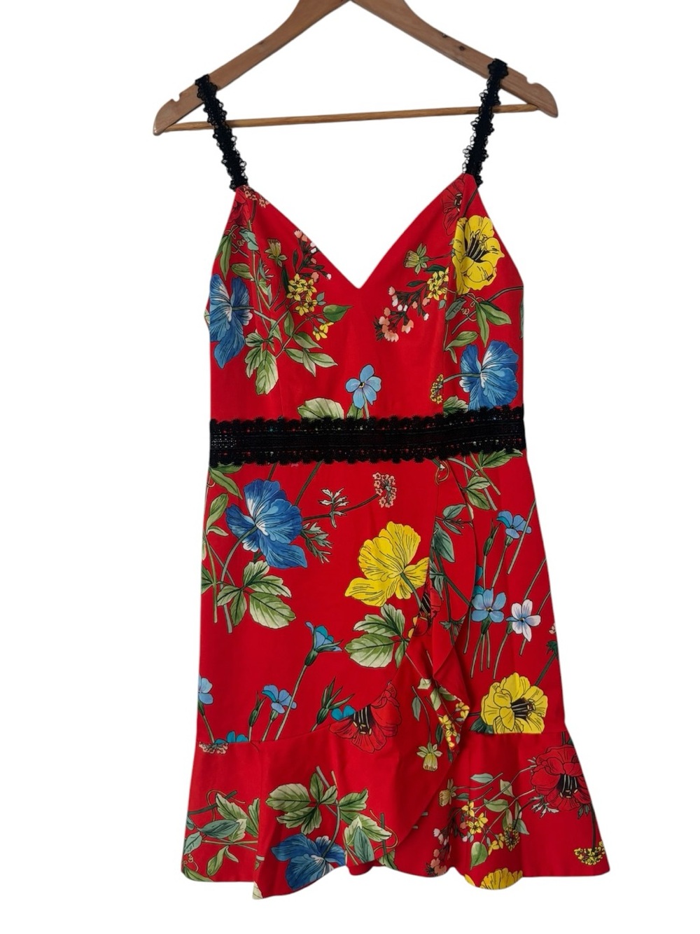 Alice + Olivia Floral Lace Mini Dress - Picture 2 of 4